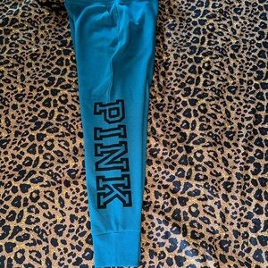 PINK Victoria's Secret Teal Joggers